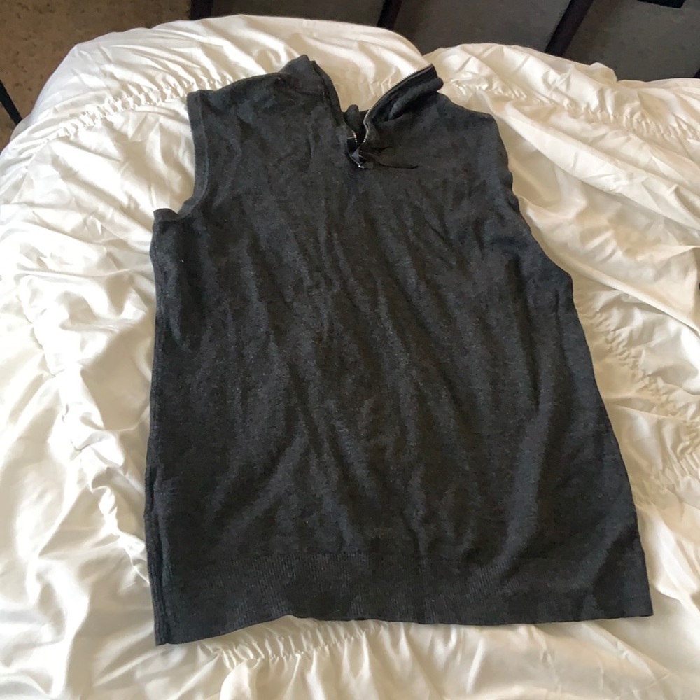Dark gray zip up shirt